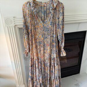 Free People Feeling Groovy Maxi Dress XS Floral Boho